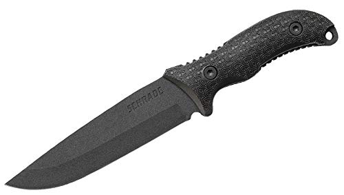 Schrade SCHF38 Frontier 11.2in High Carbon Steel Full Tang Fixed Blade Knife with 5.8in Drop Point...