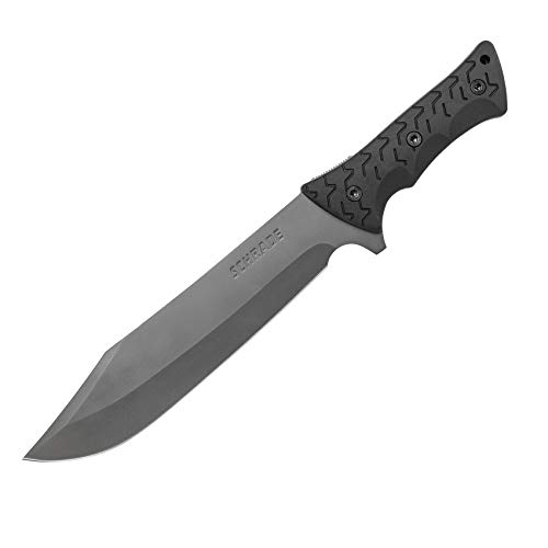 Schrade SCHF45 Leroy 16.5in High Carbon S.S. Full Tang Fixed Blade Knife with 10.4in Bowie Blade and...