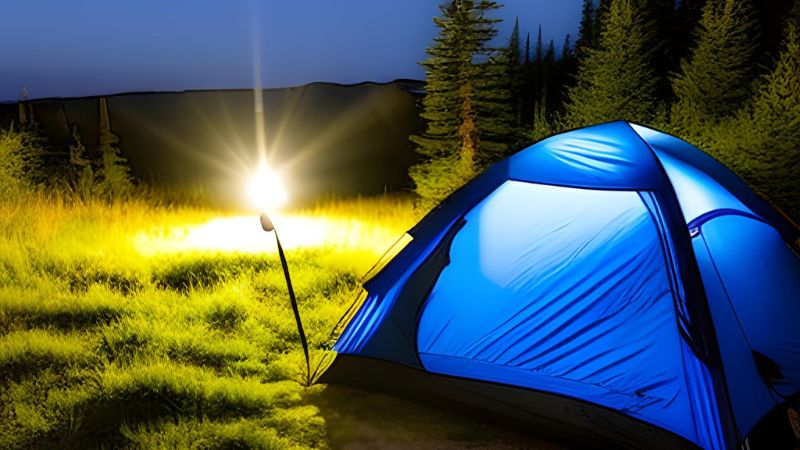 camping trip flashlight