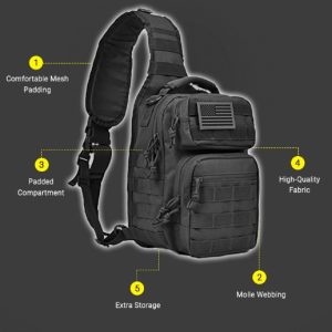 tactical shoulder sling bag
