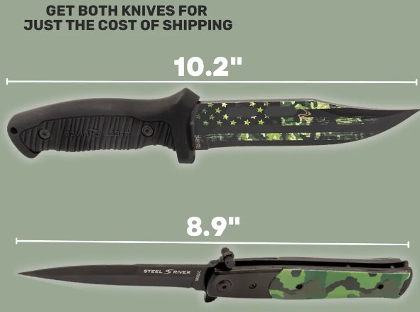 camo colossal knife bundle