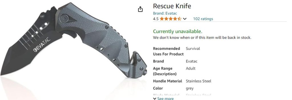 evatac knife reviews