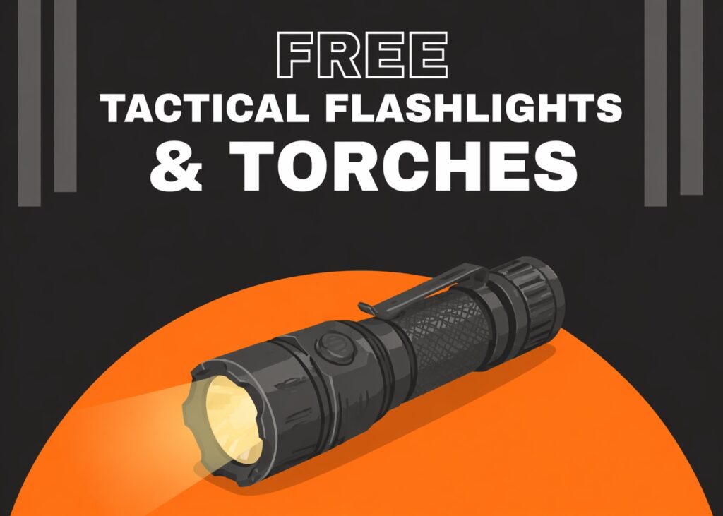 free tactical flashlights and torches