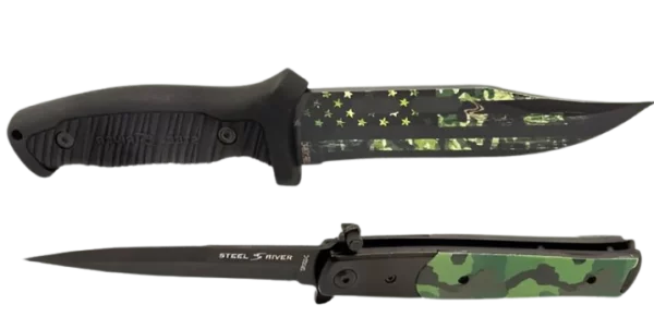 Steel River Camo Knife Bundle